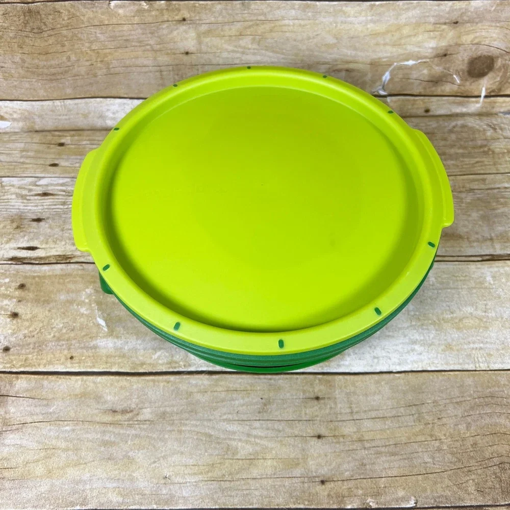 Tupperware Smart Steamer Microwave Multi Cooker 4- Piece Set Green Yellow